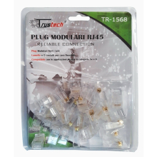 PLUG DI RETE RJ45 CAT.6 0U RAME 30 PEZZI