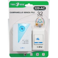 CAMPANELLO SENZA FILI CON SPINA 32 MELODIE 320-AC