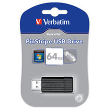 PENDRIVE RETRAIBILE 2.0 VERBATIM STORE N GO 64 GB PINSTRIPE