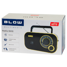 RADIO ANALOGICA PORTATILE AM/FM NERA RA12 NERA E ORO