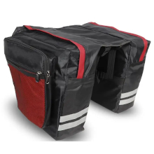 BORSA PER BICICLETTA NERA-ROSSA