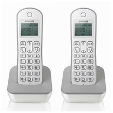 TELEFONI CORDLESS DIGITAL BRONDI GALA TWIN BIANCO - GRIGIO