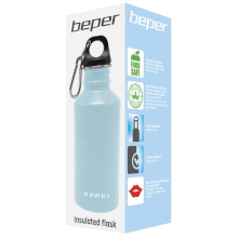 BORRACCIA ISOLANTE IN ACCIAIO 500ML AZZURRA