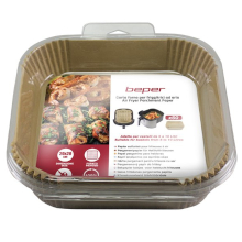 SET 50 PEZZI DI CARTA FORNO PER FRIGGITRICI AD ARIA - QUADRATI E FORATI