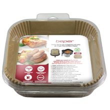 SET 50 PEZZI DI CARTA FORNO PER FRIGGITRICI AD ARIA - QUADRATI E NON FORATI