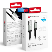 CAVO FORCELL C257 USB LIGHTNING 2.4A 12W 3M NERO