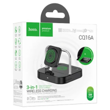 CARICABATTERIA WIRELESS HOCO CQ16A 3 IN 1 3A 5W NERO