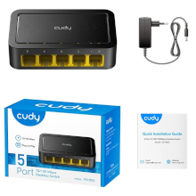 SWITCH DI RETE UNMANAGED CUDY FS105D 5 PORTE 10/100MBPS