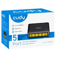 SWITCH DI RETE CUDY GS105D GIGABIT ETHERNET NERO