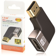 ADATTATORE ANGOLATO DA HDMI MASCHIO A HDMI FEMMINA 8K