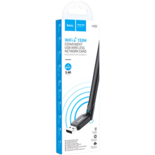 ADATTATORE WI-FI HOCO H34 CON ANTENNA 150MBPS NERO