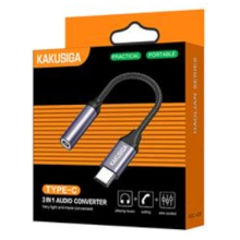 ADATTATORE TYPE-C JACK 3.5MM KSC-428 NERO