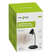 LAMPADA LED DA TAVOLO NERA L33N
