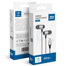 CUFFIE CON MICROFONO TYPE-C BLUE STAR M09C 1.2M NERE