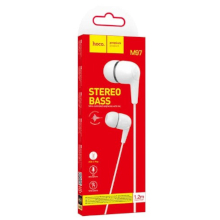 CUFFIE CON MICROFONO HOCO M97 TYPE-C 1.2M BIANCHE