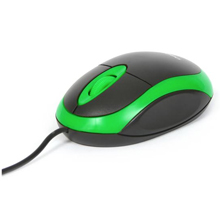 MOUSE OTTICO USB 800DPI BLACK GREEN