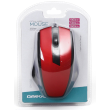 MOUSE OMEGA OM-08 1200DPI ROSSO