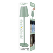 LAMPADA DA TAVOLO RICARICABILE TOUCH AURA SALVIA