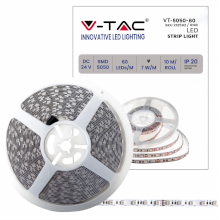 STRISCIA LED RGB SMD5050 7W/M 10M 60 LED/M 24V IP20 10MM