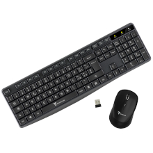 KIT TASTIERA + MOUSE WIRELESS NERO