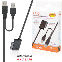 CAVO PER UNITA' OTTICA DA USB A SATA