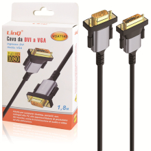 CAVO DA DVI MASCHIO A VGA MASCHIO 1080P 1.8M