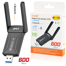 ADATTATORE WIFI DUAL BAND USB 600MBPS + BLUETOOTH