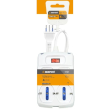 MULTIPRESA CON INTERRUTTORE A 4 USCITE 16A 250V MAX 3680W 1.5M